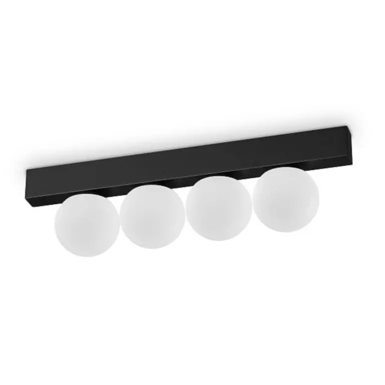 плафон PING PONG PL4 NERO, matt black, ideal lux, led 11w, 3000k, 1000lm, 313283
