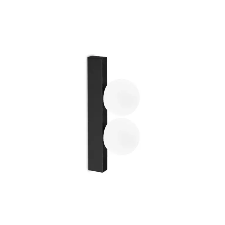 Аплик PING PONG AP2 NERO, black, ideal lux, led 6w, 3000k, 500lm, 313252