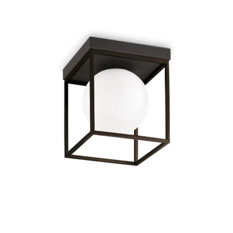 Плафон LINGOTTO PL1 NERO, matt black, ideal lux, 1xE14, 327853