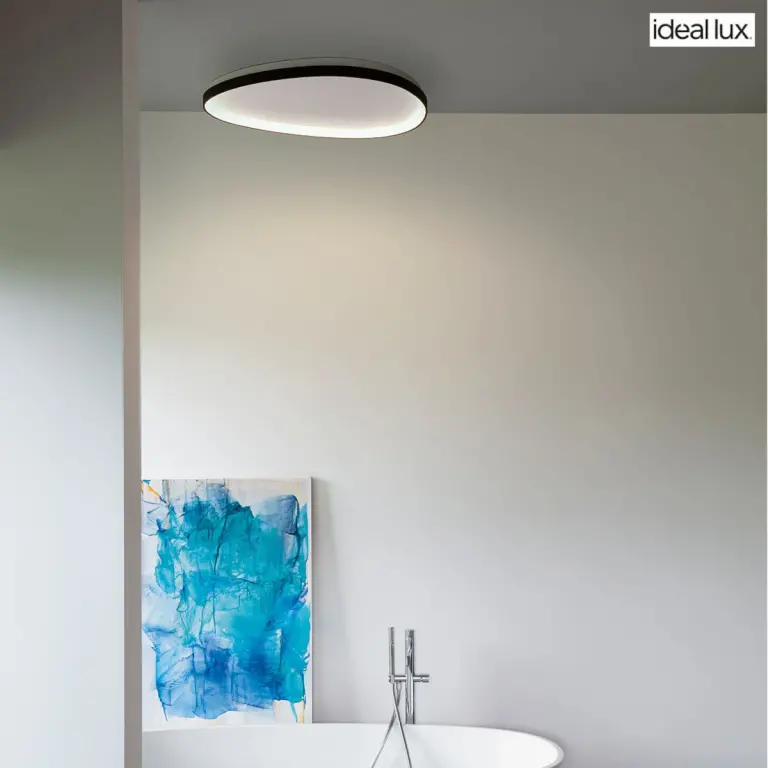 Плафон GEMINI PL D081 DALI/PUSH NERO, black, ideal lux, led 41w, 3000k, 5600lm, 328980