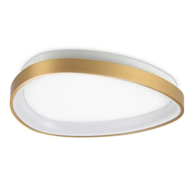 Плафон GEMINI PL D042 ON-OFF OTTONE, brass, ideal lux, led 23w, 3000k, 3100lm, 328034