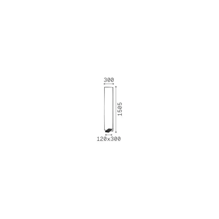 Лампион FRAME PT BIANCO, matt white, ideal lux, led 30w, 3000k, 3000lm, 299624