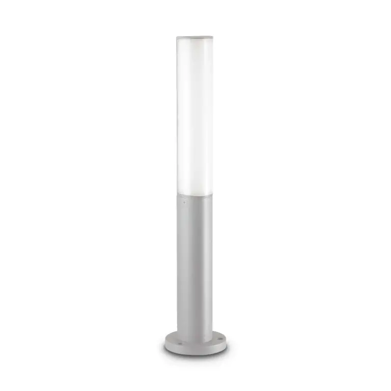 градински стълб etere pt grigio 3000k, grey, ideal lux, led 9.5w, 3000k, 1150lm, 322247