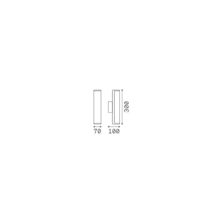 Градински аплик ETERE AP NERO 4000K, black, ideal lux, led 9.5w, 4000k, 1350lm, 322209