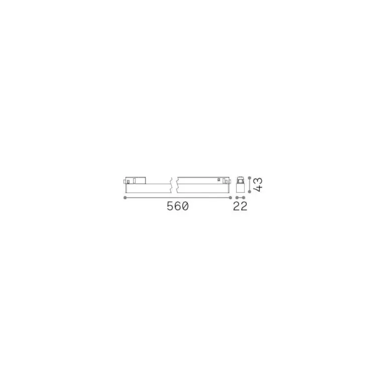 Ego wide 13w 4000k on-off bk