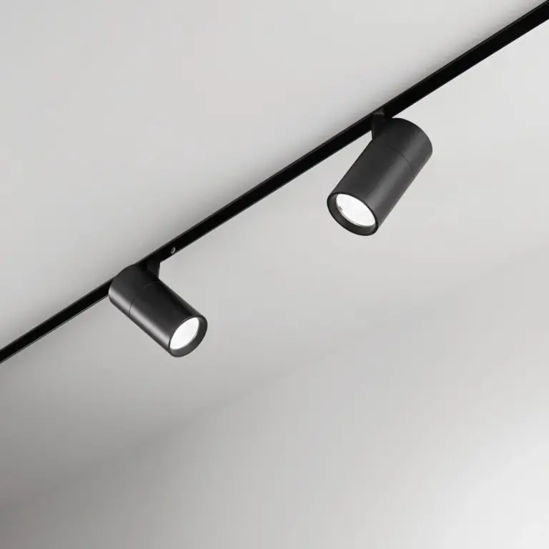 Ego track single 19w 3000k on-off bk