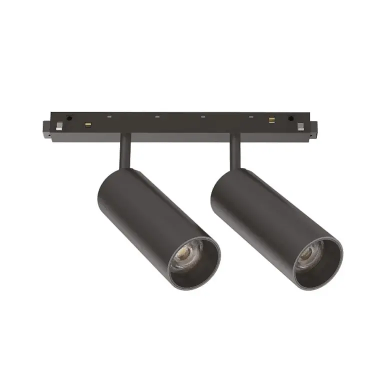 Спот за шина ego track double black, ideal lux, led 24w, 4000k, 2500lm, 321844