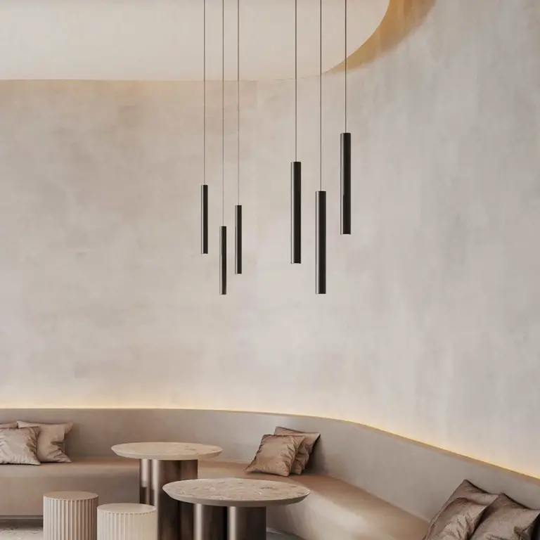 Пендел за магнитна релса ego pendant tube 12w 3000k dali bk, black, ideal lux, led 12w, 3000k, 1100lm, 286310