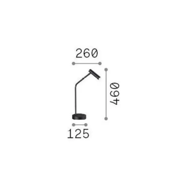Настолна лампа EASY TL OTTONE, brushed brass, ideal lux, led 3.5w, 3000k, 230lm, 295541