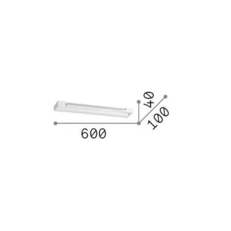 Аплик BALANCE AP D60 NERO, black, ideal lux, led 17w, 3000k, 2200lm, 321554