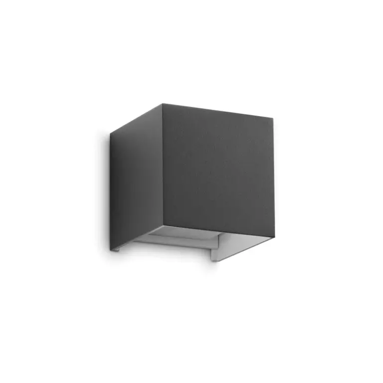 аплик atom ap d10 antracite, anthracite, ideal lux, led 12w, 3000k, 1050lm, 313429