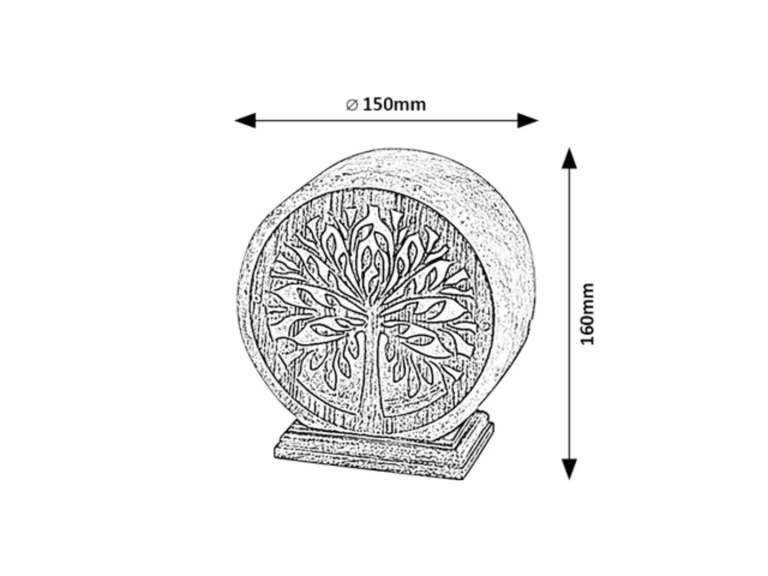 Настолна лампа Igdrasil, оранжева, rabalux, 1xE14, 76009