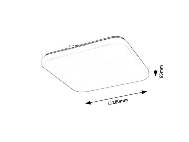 75013 Vendel, плафон LED 12W, D28cm, със сензор
