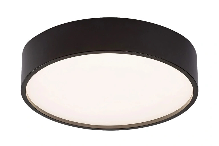 75009 Larcia, плафон LED 18W, D 28cm, черно