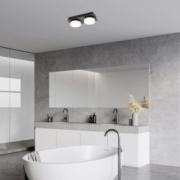 Плафон Attichus, черен, rabalux, led 11w, 4000k, 1200lm, 75002