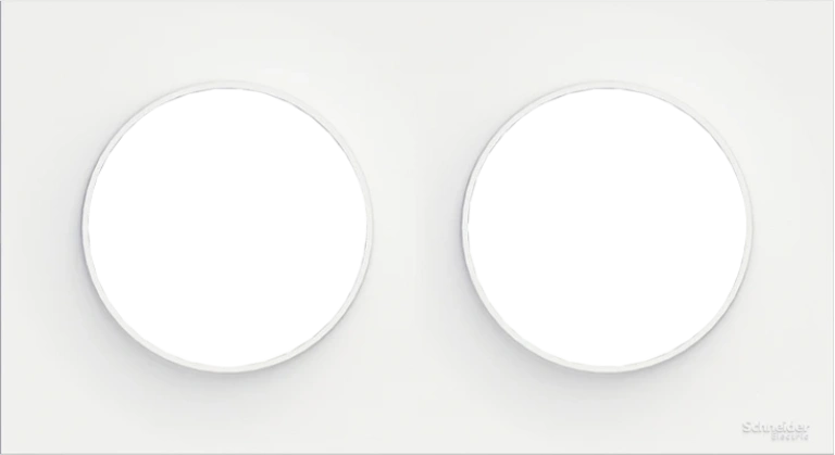 двойна рамка, бяла, schneider, odace, s520704
