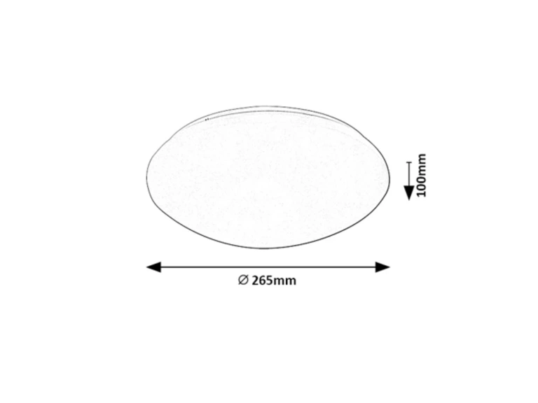 Плафон  Lucas, бял, rabalux, led 18w, 4000k, 1180lm, 71133