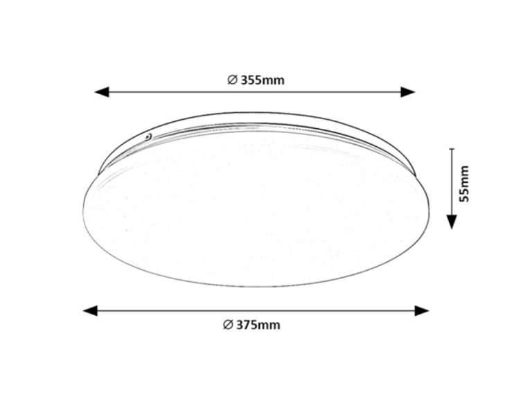 Плафон Vendel, бял, rabalux, led 24w, 3000k,  1850lm, 71103