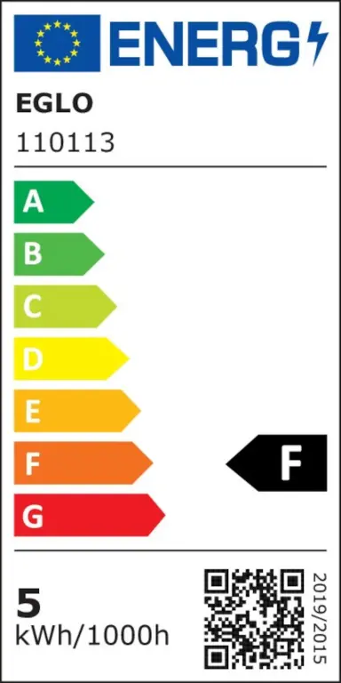 Led лампа 4,5w - димируема, топла светлина, eglo, e27-led-b80, 470lm, 2200k, 110113