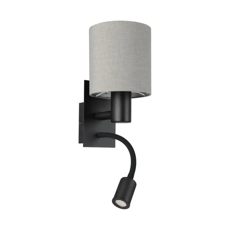 Аплик pasteri, черен/антрацит, eglo, led 1xE27 + 1x3,8 w , 320 lm, 900701