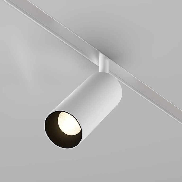 Спот за шина exility, focus led, white, maytoni, led 12w, 3000k + 6000к, 950lm, tr032-4-12wtw-s-dd-w