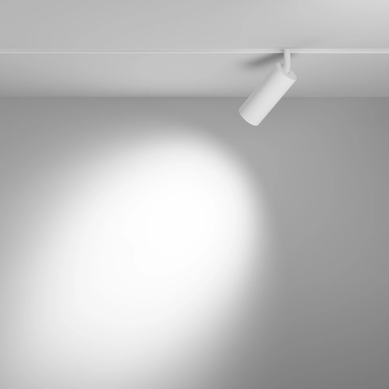 Спот за шина exility, focus led, white, maytoni, led 12w, 3000k + 6000к, 950lm, tr032-4-12wtw-s-dd-w