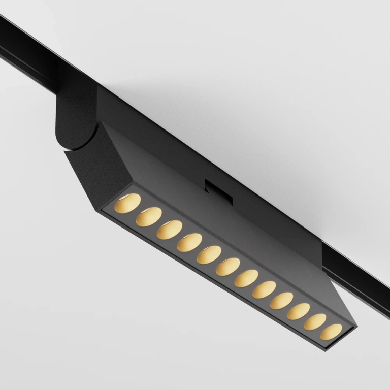 спот points rot, за шина exility, black, maytoni, led 12w, 3000k + 6000k, 850lm, tr033-4-12wtw-dd-b