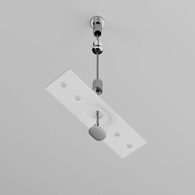 Комплект монтажни планки за шина exility, за външен монтаж, white, maytoni, tra034sw-2w