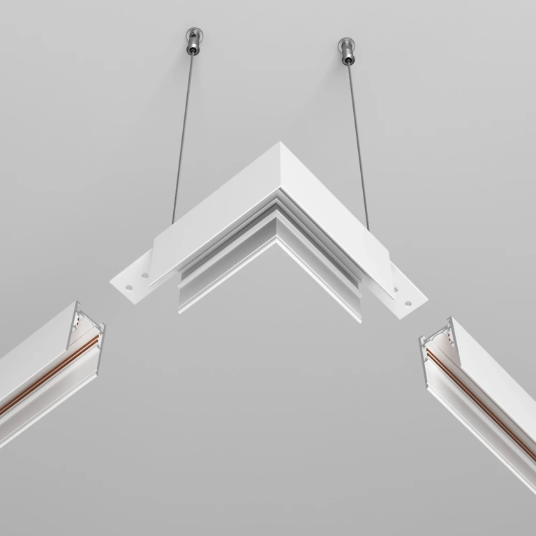 Ъглов конектор за магнитна релса външен монтаж exility, white, maytoni, tra034hcl-41w