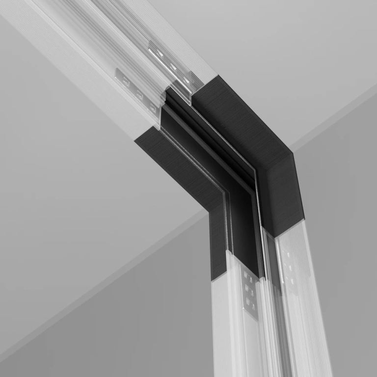 Ъглов конектор за магнитна релса вграден монтаж exility, black, maytoni, tra034icl-42.12b
