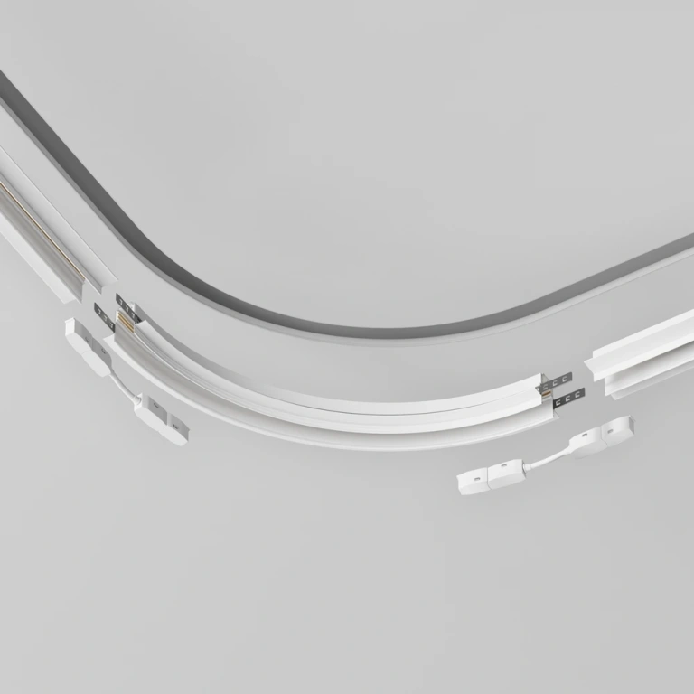 Радиус конектор за магнитна релса вграден монтаж exility, white, maytoni, tra044-angle.12w