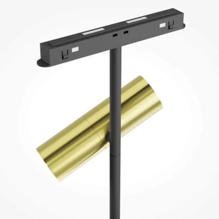 Спот за шина exility, elti duo, black and brass, maytoni, led 24w, 3000k, 1517lm, tr005-2-2x12w3k-bbs