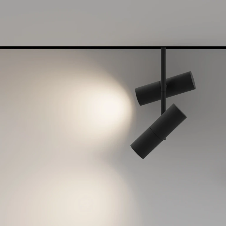 Осветление за шина exility, elti duo, black, maytoni, led 24w, 3000k, 1463lm, tr005-2-2x12w3k-b