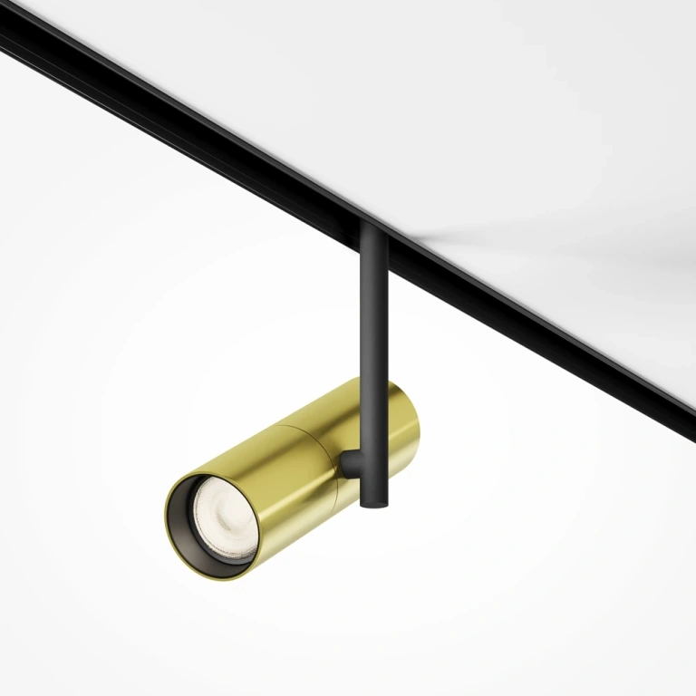 спот за шина exility, elti, black + brass, maytoni, led 12w, 3000k, 844lm, tr005-2-12w3k-bbs