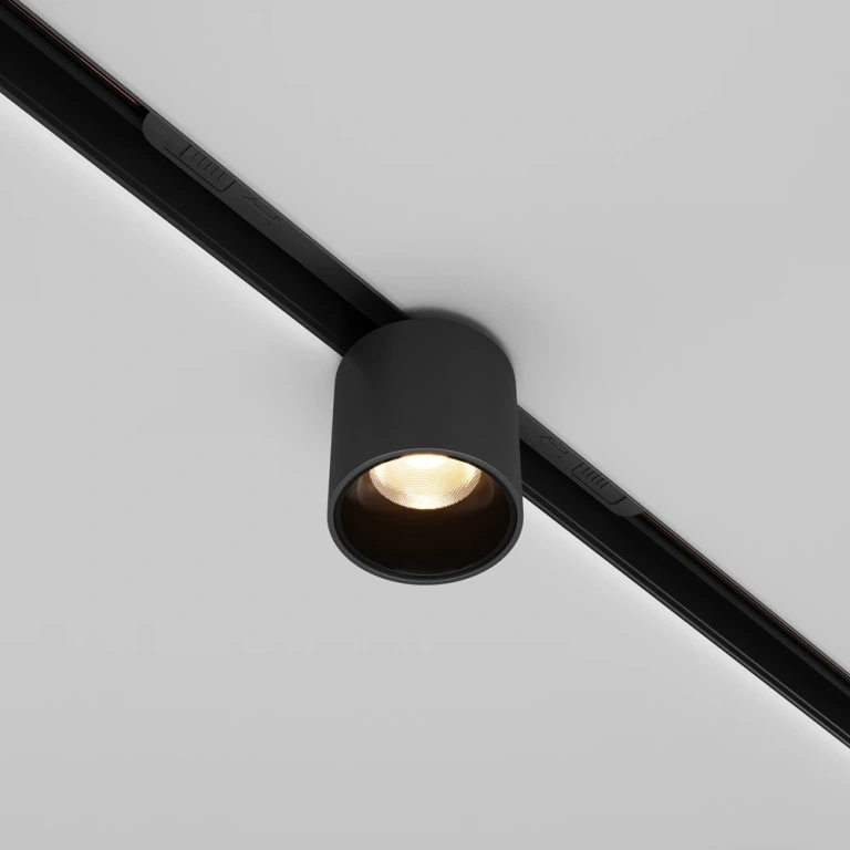 Спот за шина exility, alfa s, black, maytoni, led 7w, 3000k, 330lm, tr132-2-7w3k-b