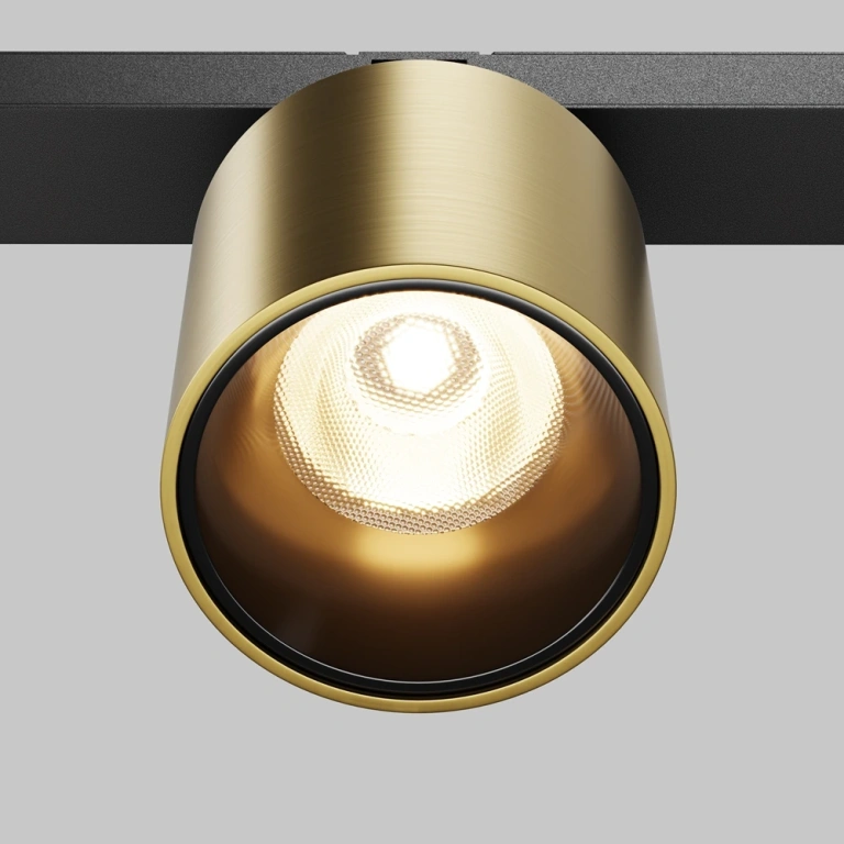 Спот за шина exility, alfa s, brass, maytoni, led 7w, 3000k, 380lm, tr132-2-7w3k-bs