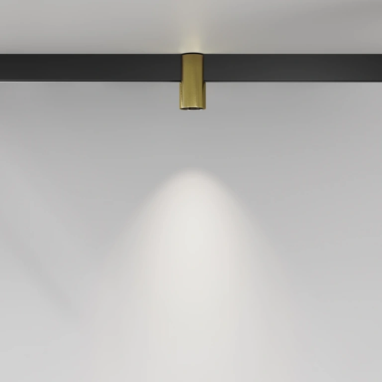 Спот за шина exility, alfa, brass, maytoni, led 7w, 3000k + 6000k, 370lm, tr122-4-7w-ds-bs