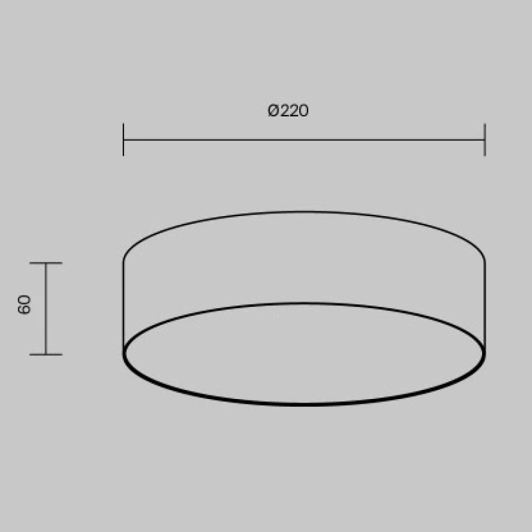 Плафон zon, black, maytoni, led 24w, 3000k, 1240lm, c032cl-24w3k-rd-b