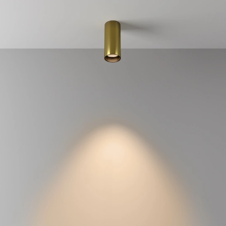 Луна focus led, brass, maytoni, led 12w, 3000k, 900lm, c056cl-l12w3k-w-bs