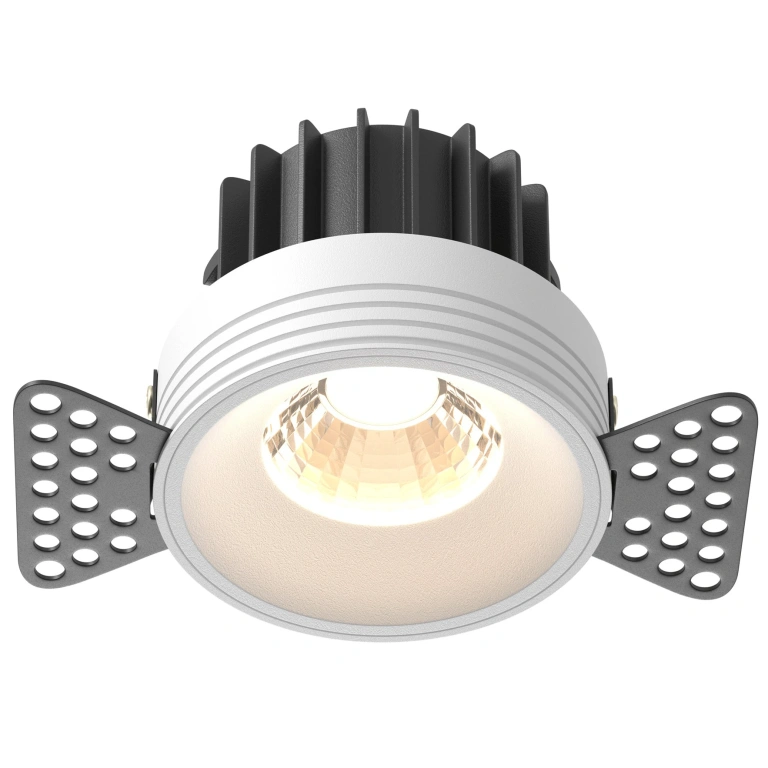 Луна round, white, maytoni, led 12w, 3000k, 920lm, dl058-12w3k-trs-w