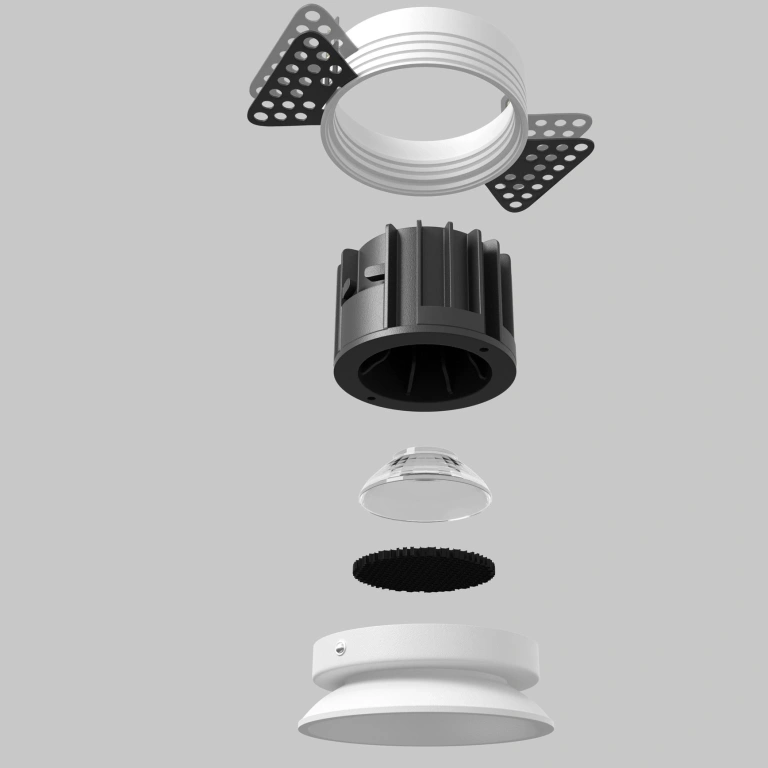 Луна round, white, maytoni, led 12w, 3000k, 920lm, dl058-12w3k-trs-w
