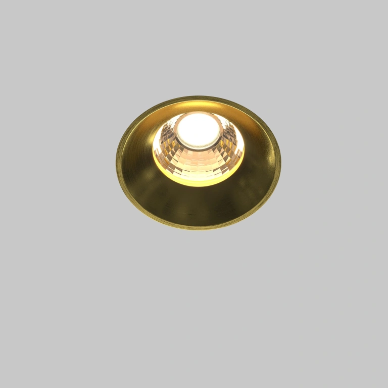 Луна round, brass, maytoni, led 12w, 3000k, 920lm, dl058-12w3k-trs-bs