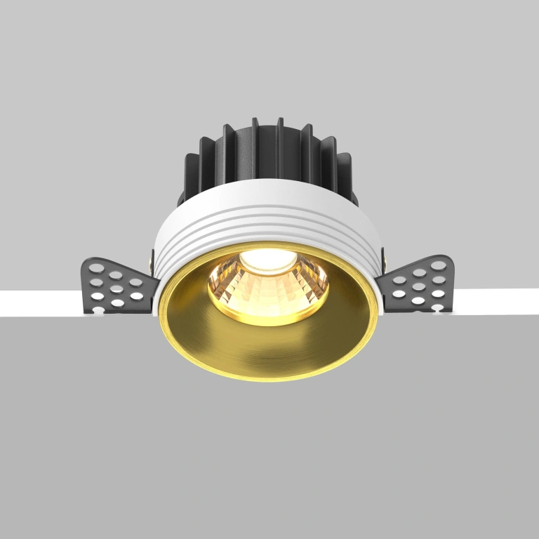 Луна round, brass, maytoni, led 12w, 3000k, 920lm, dl058-12w3k-trs-bs