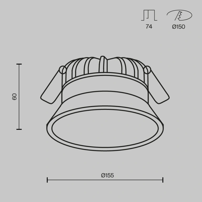 Луна okno, white, maytoni, ip 44, led 18w, 3000k - 4000k - 6000k, 1370lm, dl055-18w3-4-6k-w