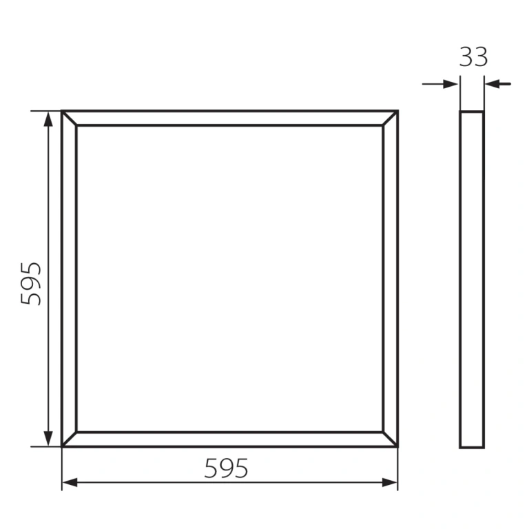 Led панел за вграждане barev, white, kanlux, led 36w, 4000k, 3600lm, 31128
