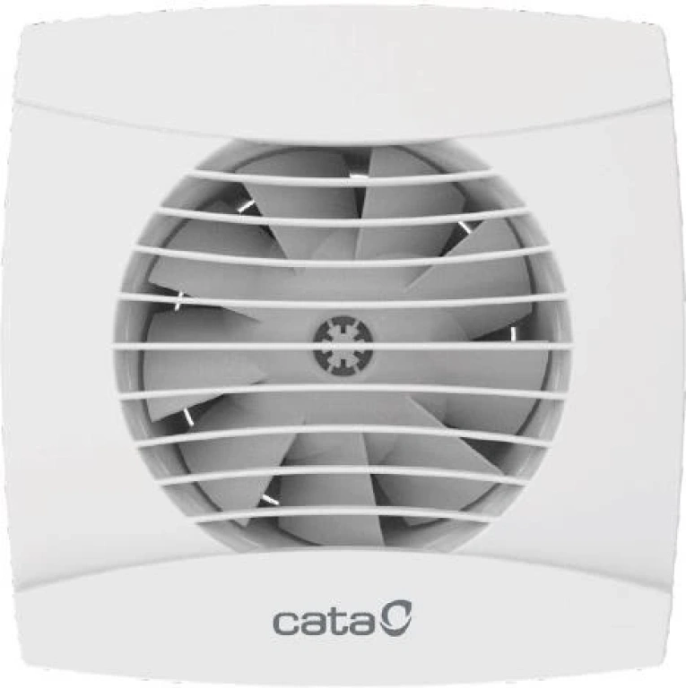 вентилатор за баня с таймер и клапа, бял, cata, uc10 timer, ф100, 110m3/h, 8w, C01200100