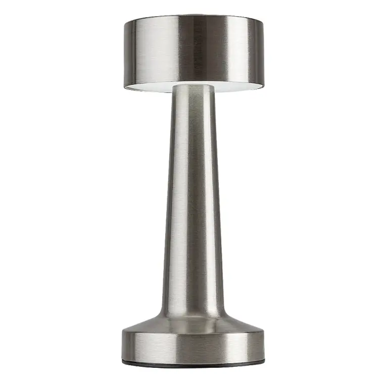 Senan, indoor table lamp, silver metal l