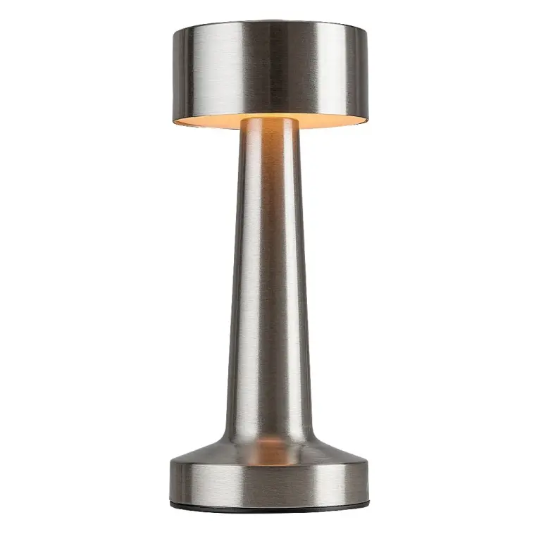 Senan, indoor table lamp, silver metal l