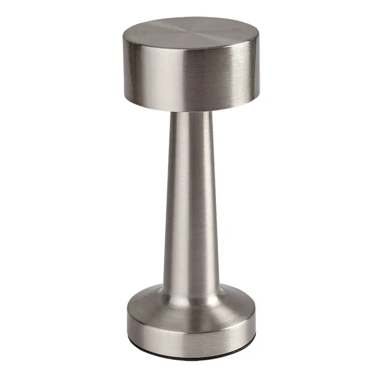 Senan, indoor table lamp, silver metal l