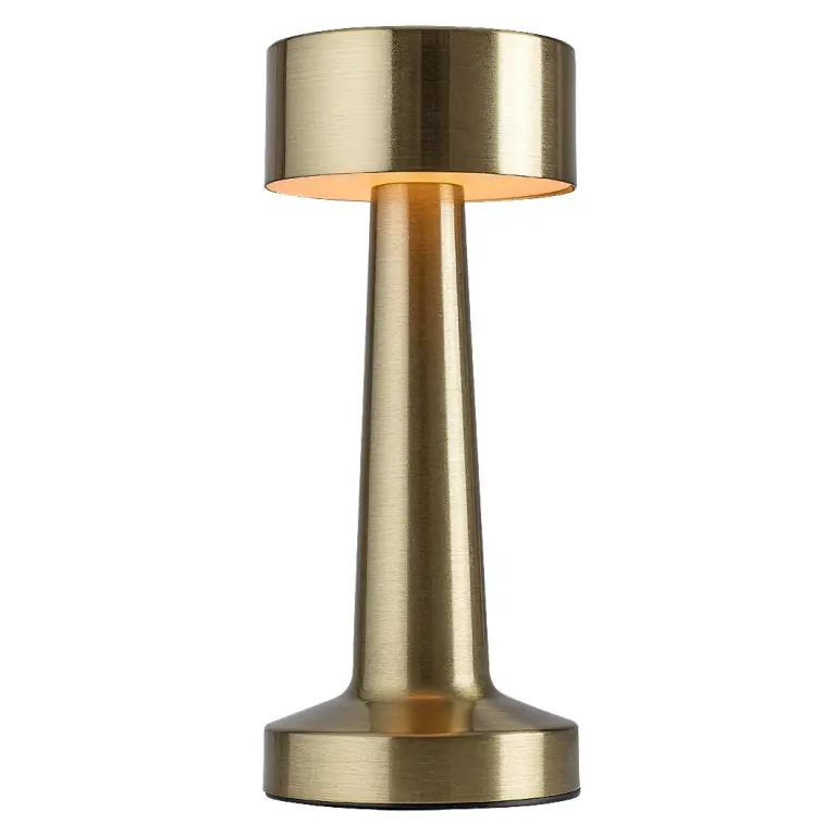 Senan, indoor table lamp, gold metal lam